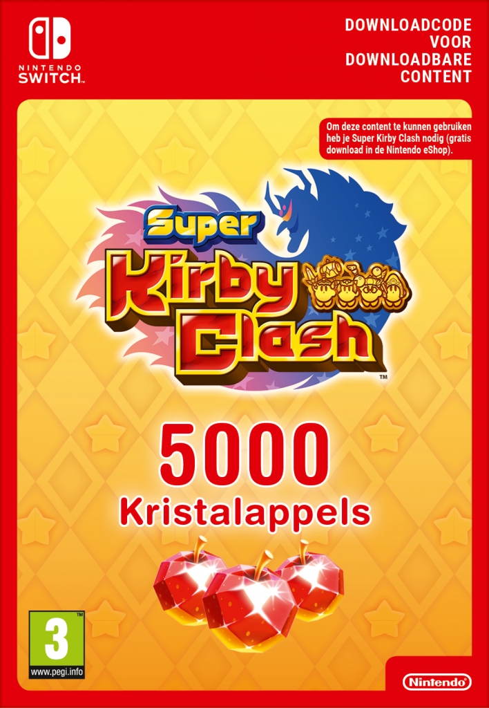 Super Kirby Clash - 5000 Gem Apples (eShop Download) (Switch), Nintendo